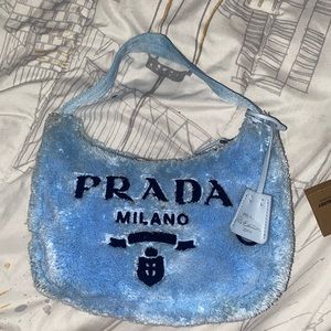 Prada baby blue purse